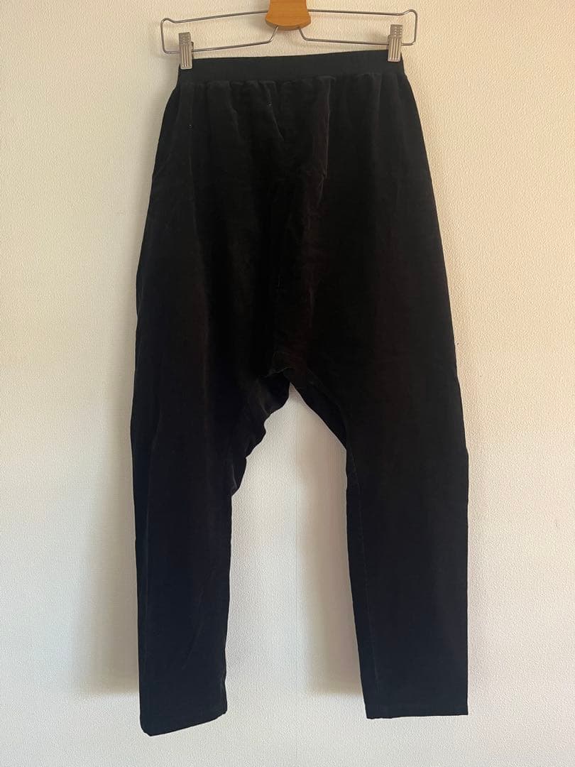 emeraldthirteen ブラック サルエル コーデュロイ