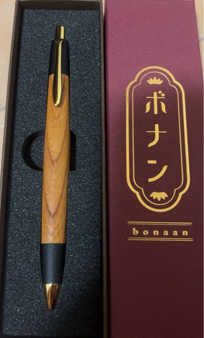 ボナンペン欅真鍮シャーペン野原工芸工房楔こぶた工房クルトガダイブ