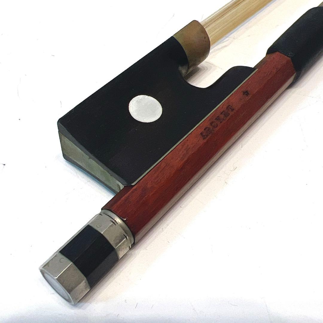 【高級】ARACHET バイオリン弓 4/4 アルシェ　張り替え推奨　星印刻印