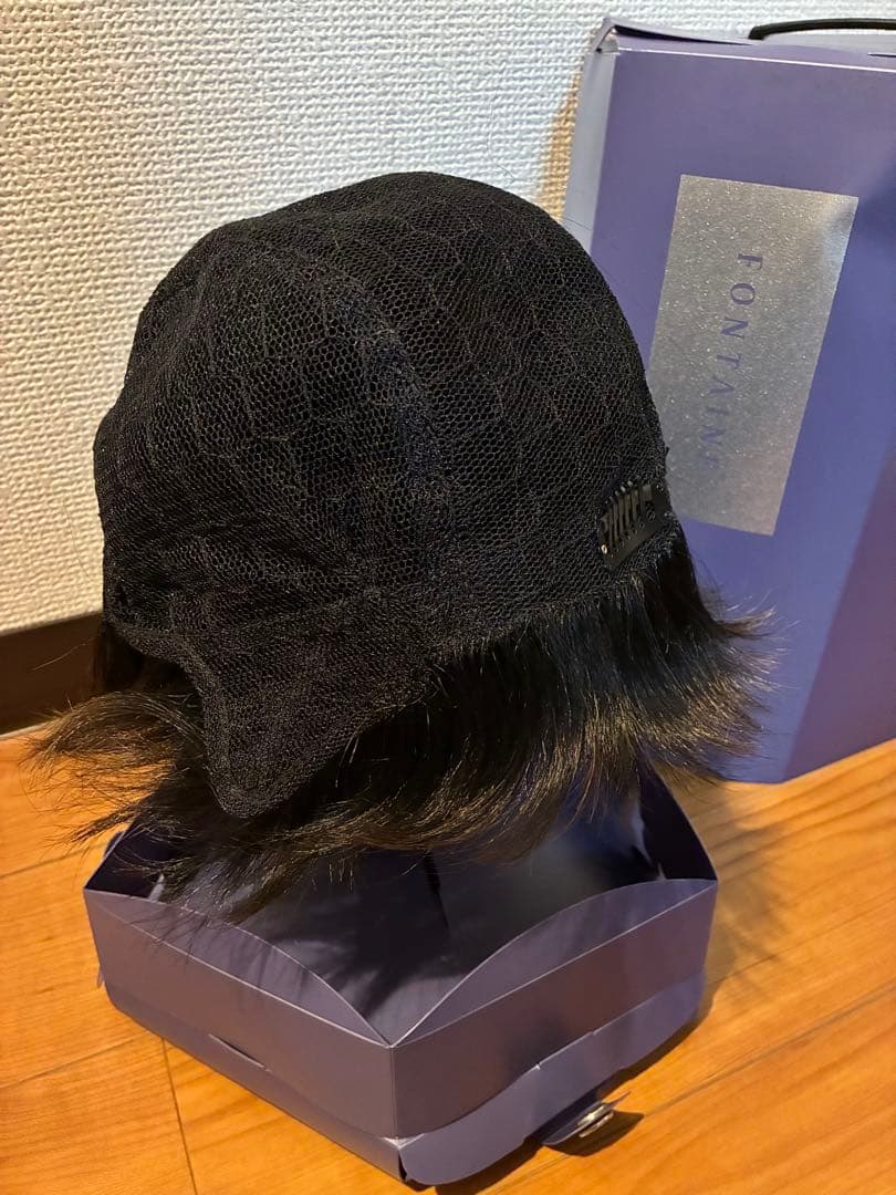美品　フォンテーヌ　人毛ミックス　ウィッグ　ショート　医療用にも