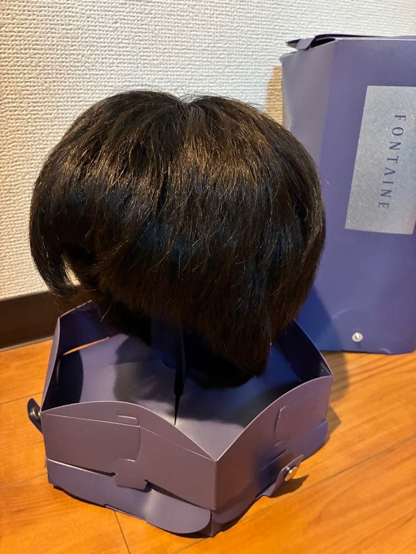 美品　フォンテーヌ　人毛ミックス　ウィッグ　ショート　医療用にも