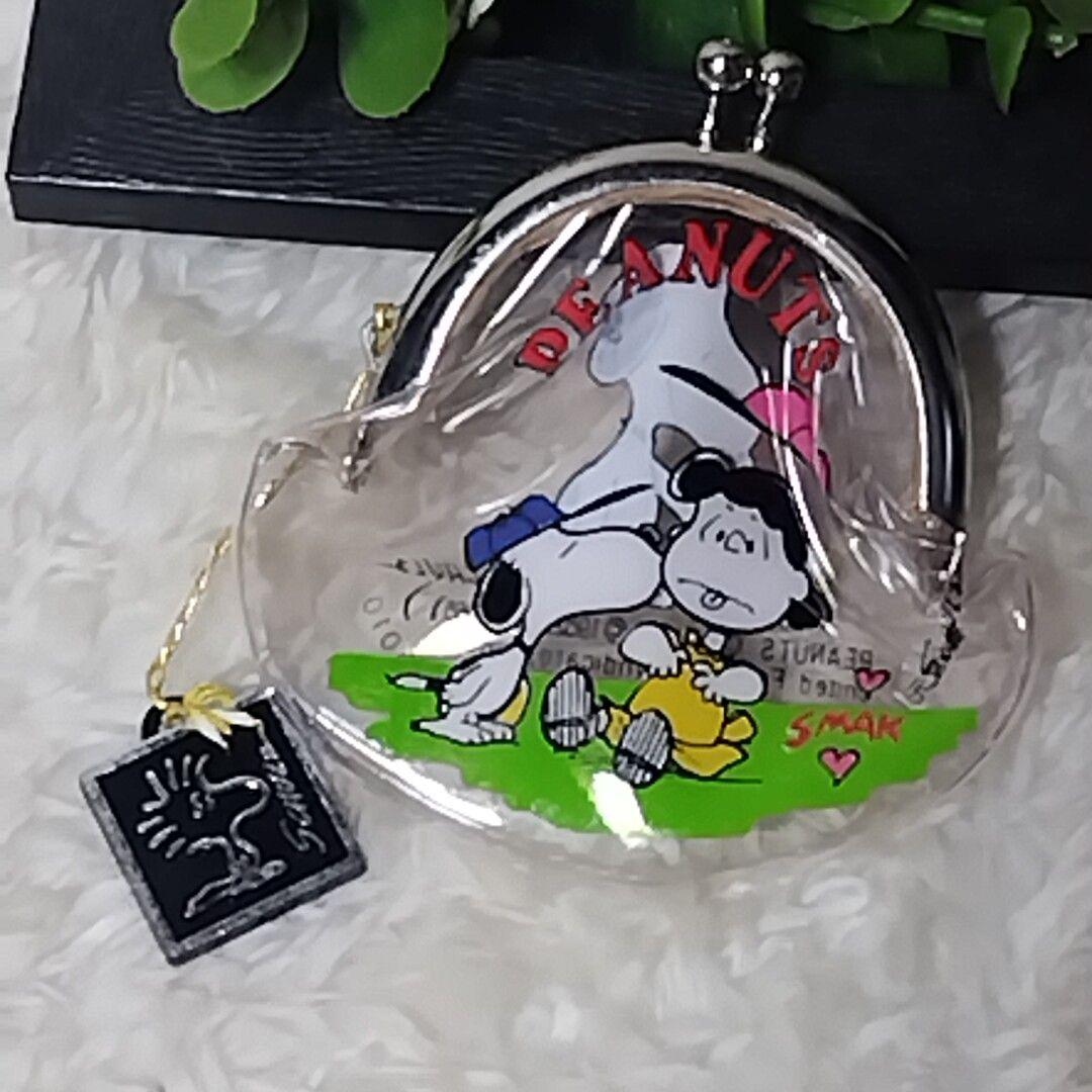 チ*ん様 希少 サンリオ スヌーピー タグ付 2個セット 昭和レトロ がま口 小