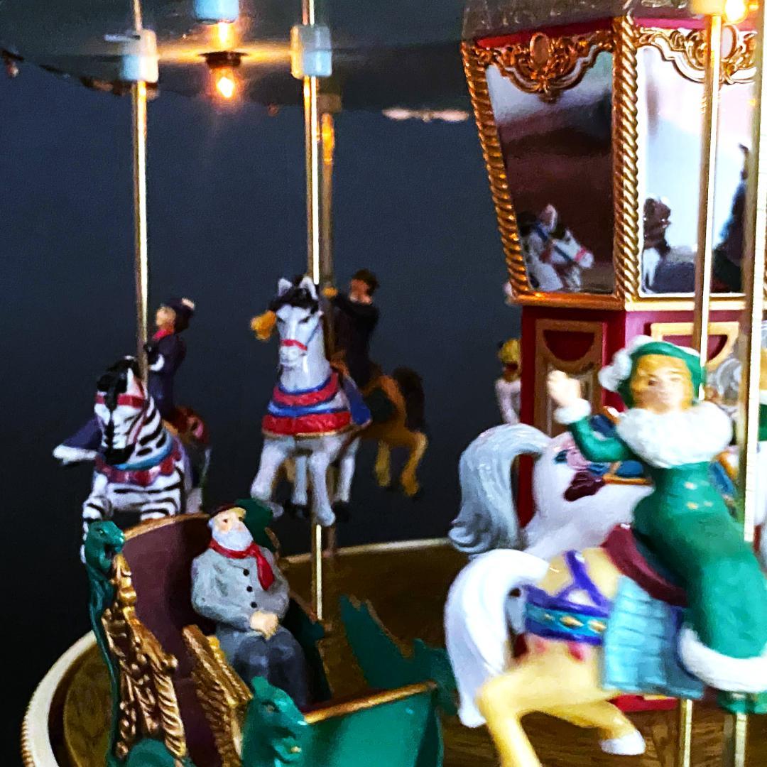 【美品】ミスタークリスマス★メリーゴーランド★オルゴール★カルーセル