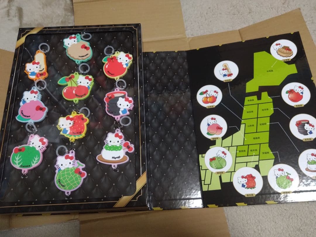 ハロー キティ ラバーマスコット47都道府県コンプリートセット