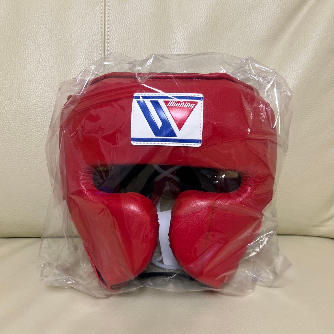 ウイニングフルフェイスヘッドギアレッドМサイズ