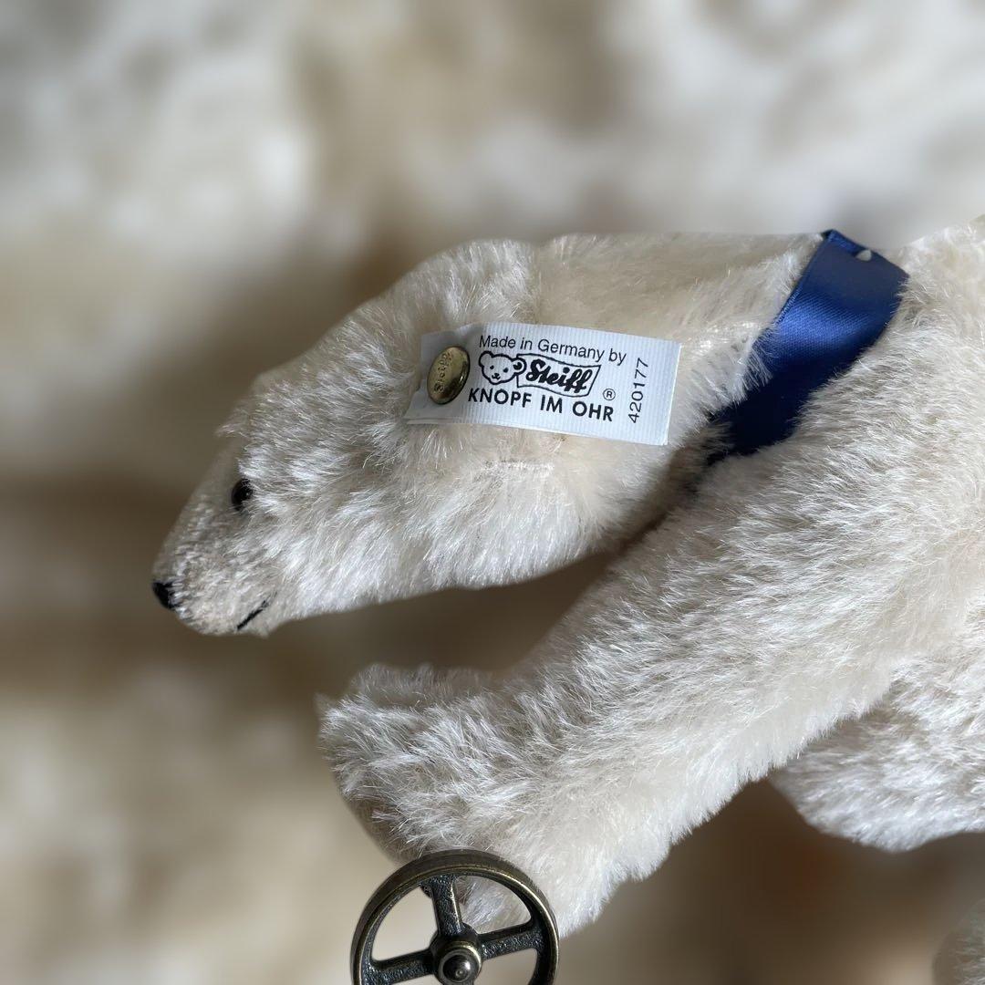 Steiff シュタイフ　車輪に乗る白熊（シュタイフクラブ限定）おまけ付き