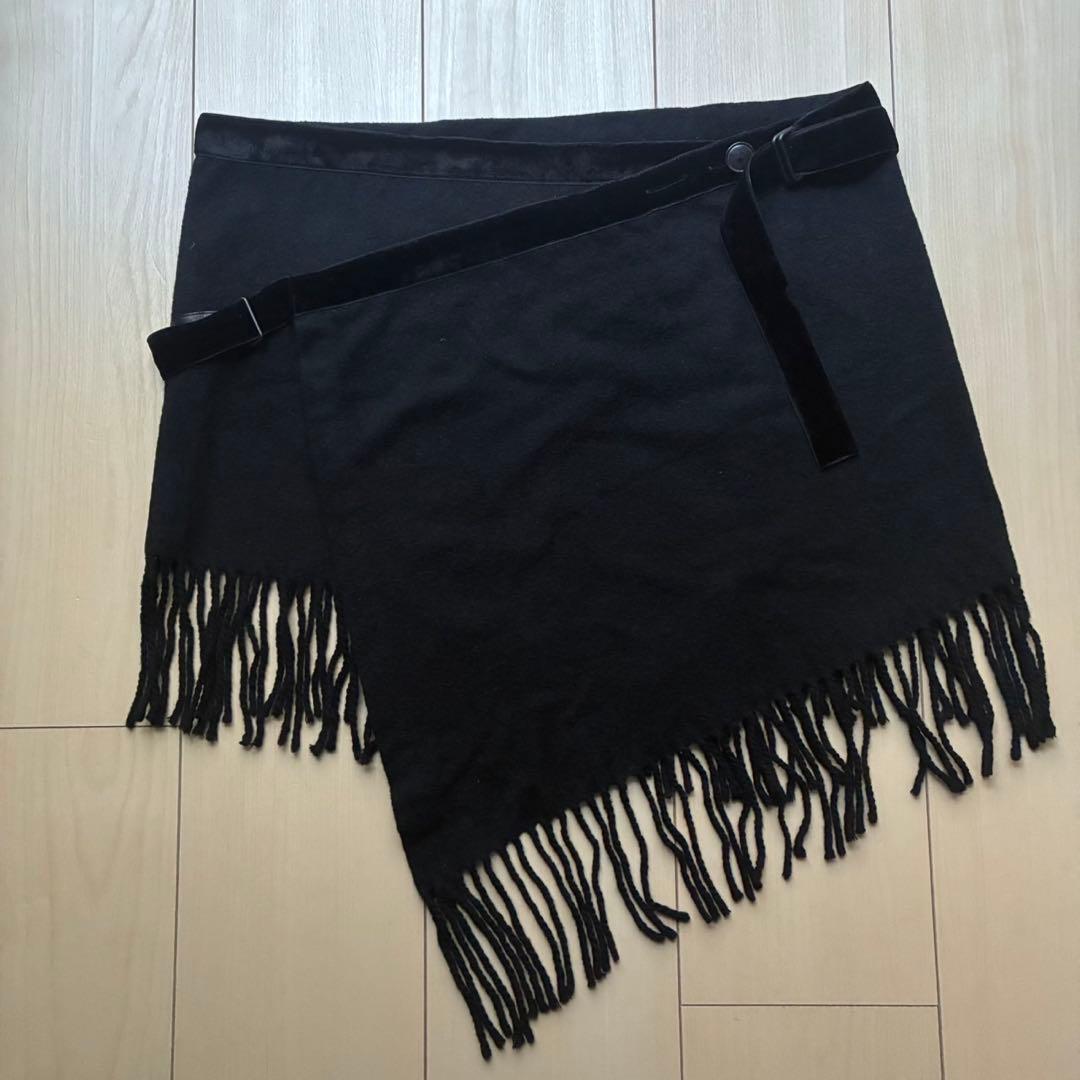NUMBER (N)INE 07AW ナンバーナイン フリンジ付き巻きスカート