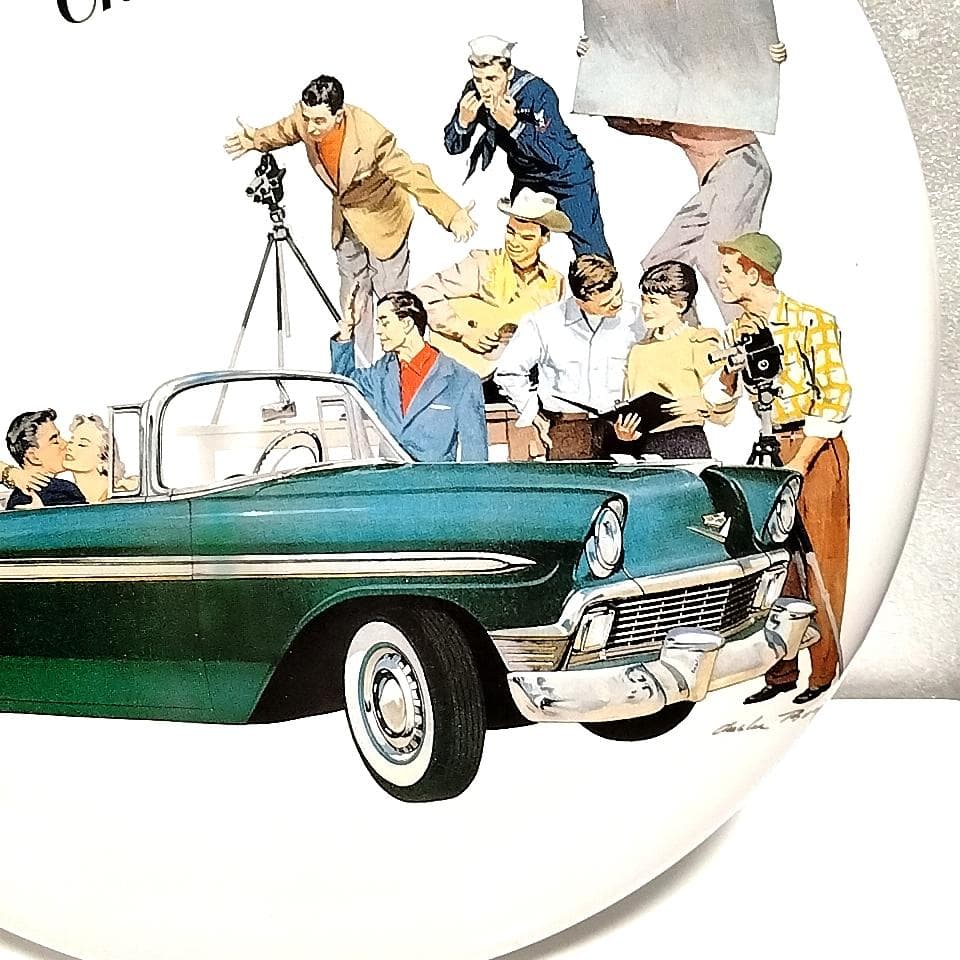 アンティークホーローサインプレート看板 CORVETTE アメリカレア