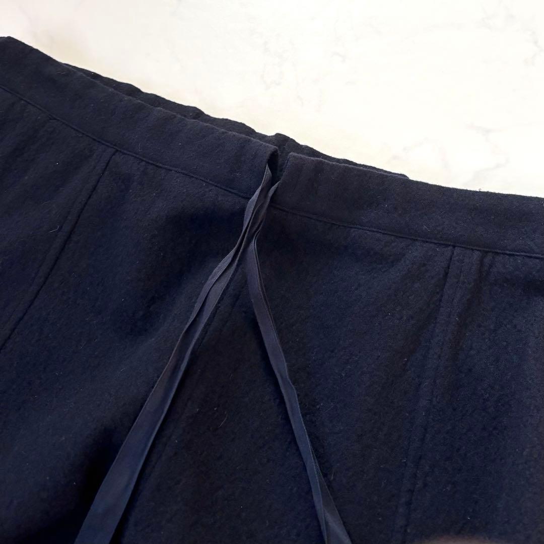 アーツアンドサイエンス サルエルパンツ メルトンウール 縮絨 日本製 ネイビー