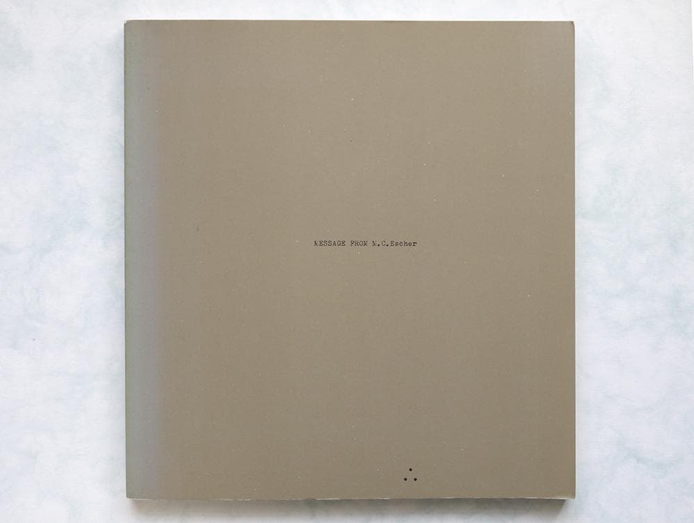 M.C.エッシャー　だまし絵フィギュア 3体セット + 図録