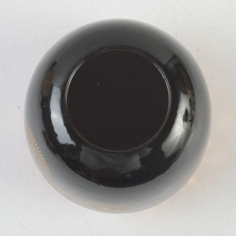 茶道具 山中塗 道場宗廣作 唐松文 一閑 大棗 仕覆付 共