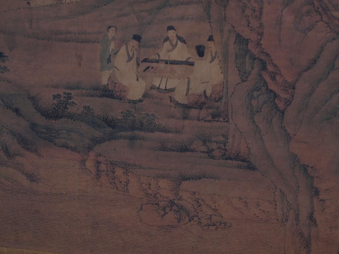 骨董市仕入れ品 中国清時代の掛軸 人物図 肉筆保証 DE748A7-3 - メルカリ