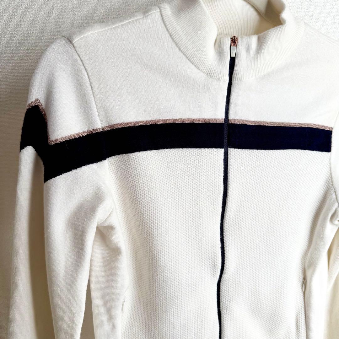 美品！韓国　ワイドアングル 防風ニット　ジップアップ　アウター　ゴアテックス