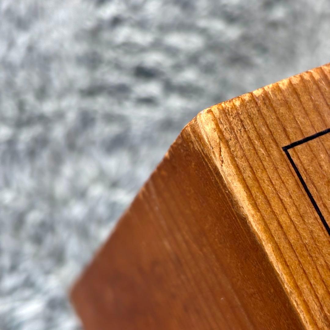 足付碁盤 厚さ約17.5cm ヘソ有り 路盤 囲碁盤