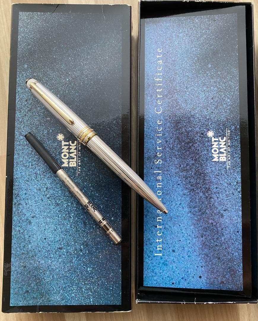 超美品 モンブラン ソリテール スターリングシルバー 925 ボールペン箱