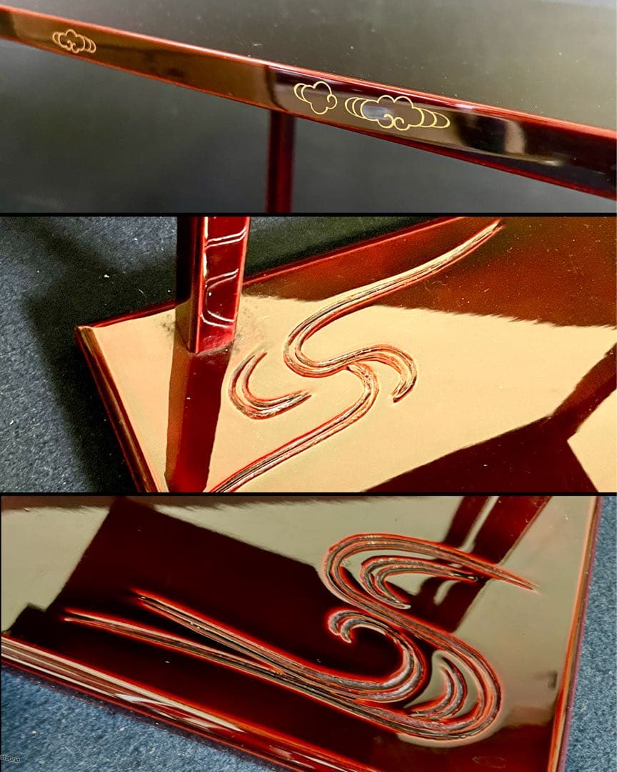 割引❣️「母」 鵬雲斎好 山雲棚 輪島塗 茶平一斎 裏千家 共