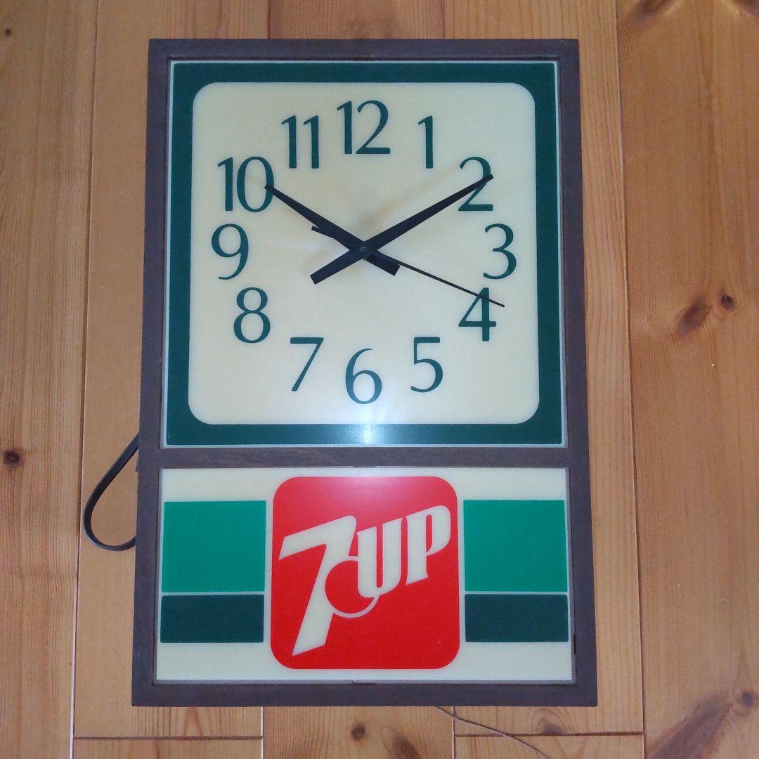 ソ*ラ様 7up セブンアップ ビンテージウォールクロック 壁掛け時計