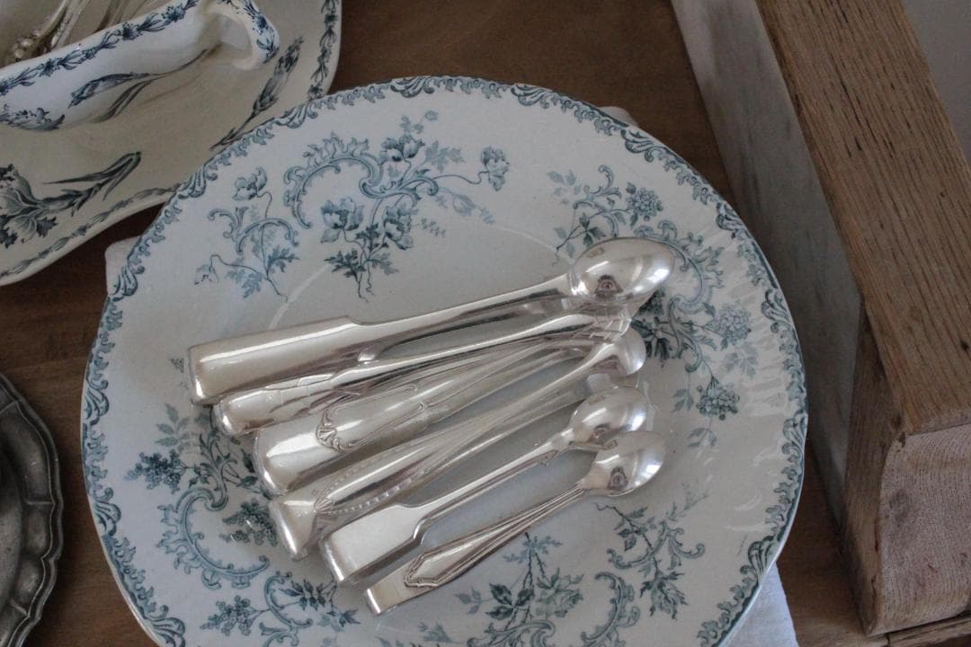 C】シルバーコーティングのトング/野獣の足・フランスアンティーク