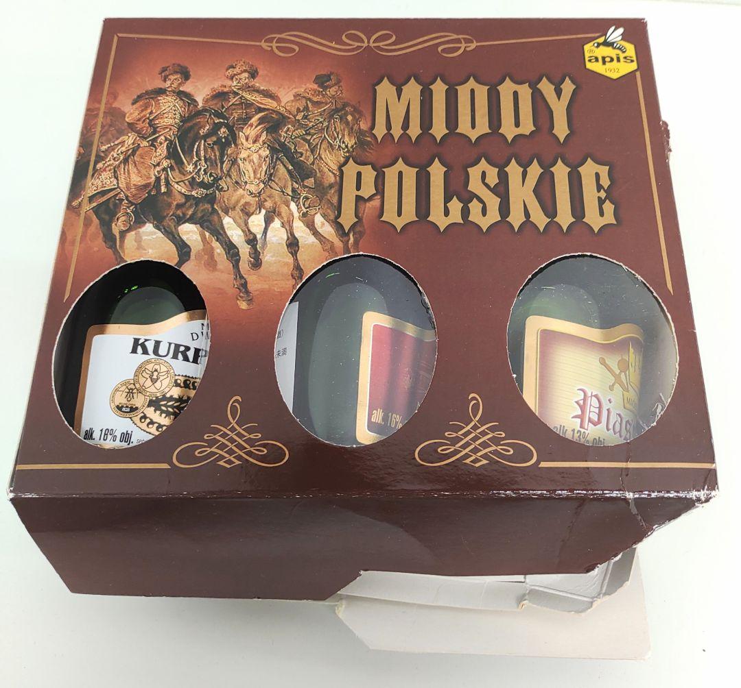 未開封】蜂蜜酒 ポーランドミード・アピス ミニボトル 250ml 3本セット