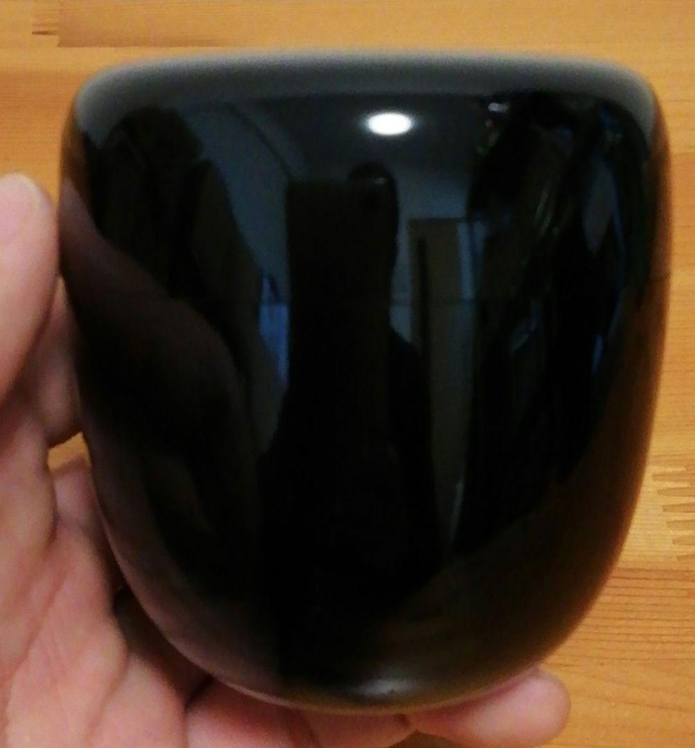 宗完書付　山本象石作　鷲山塗　黒中棗　共箱　略歴付　茶道具