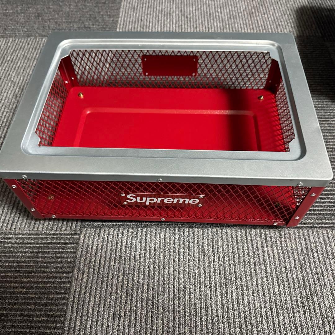 シュプリームxコールマン　チャコールグリル　赤