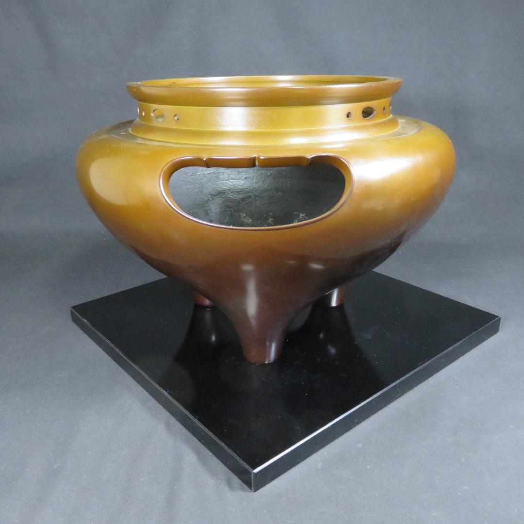 茶釜 唐銅 朝鮮風炉 高橋敬典 黒瀬宗康 人間国宝 在銘 木箱