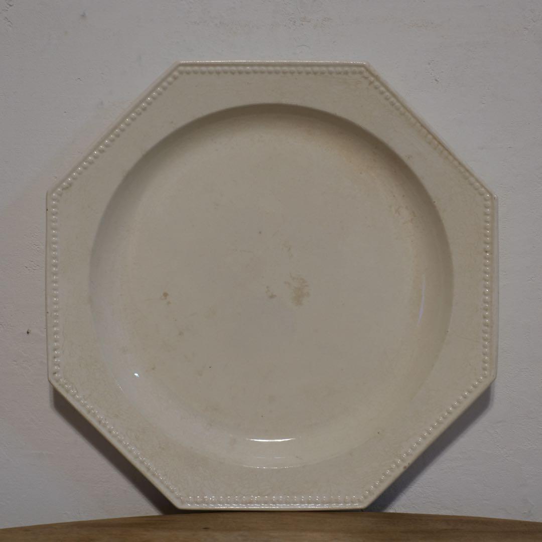 染付 なます皿 2ケ 芙蓉手 明治 花文様 輪花 花弁 唐 明治時代