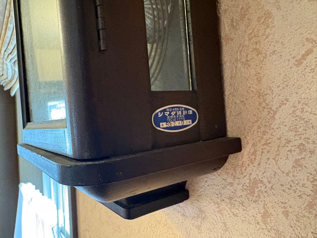 動作品・戦前の木製掛時計・ボンボン時計・愛知県時計製造同業組合