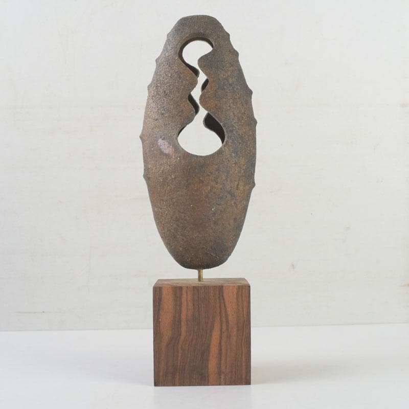 備前焼 置物 オブジェ 陶印あり V 9713