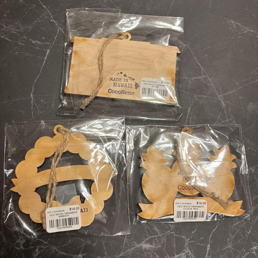 ホノルルクッキー ウッド オーナメント ウッドオーナメント リース