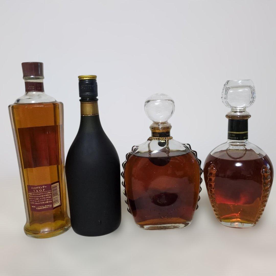 国内産ブランデー サントリー＆ニッカ XO、VSOP(特級3本含) 4本セット