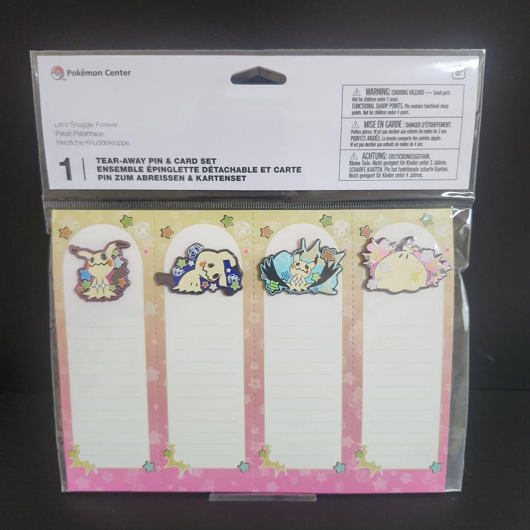 海外ポケモンセンター ミミッキュ ピン&カード ピンバッジ メッセージ