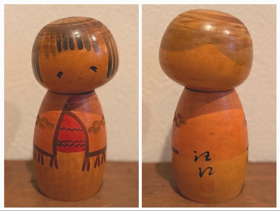 希少・受賞作家】創作こけし 福島ひろえ 作 16cm 昭和レトロ