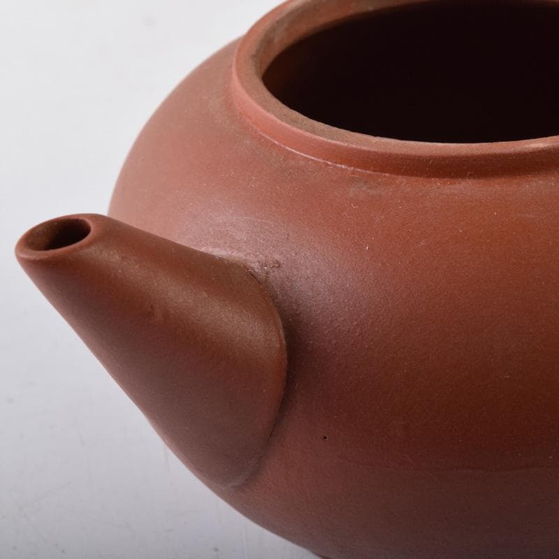 中国　紫砂　朱泥　急須　茶壷　在銘　C　7534