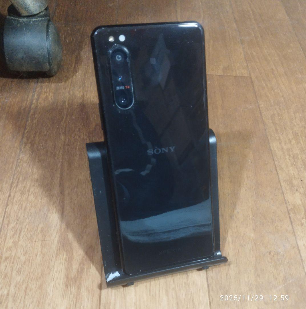 Sony Xperia 5 Ⅱ Softbank ブラック 画面に縦の線あり Xperia 5 IIに