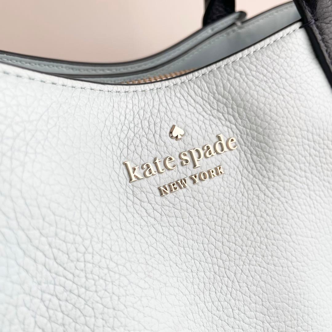 ケイトスペード ハンドバッグ ダンプリング 2way サッチェル 水色 ほぼ新品