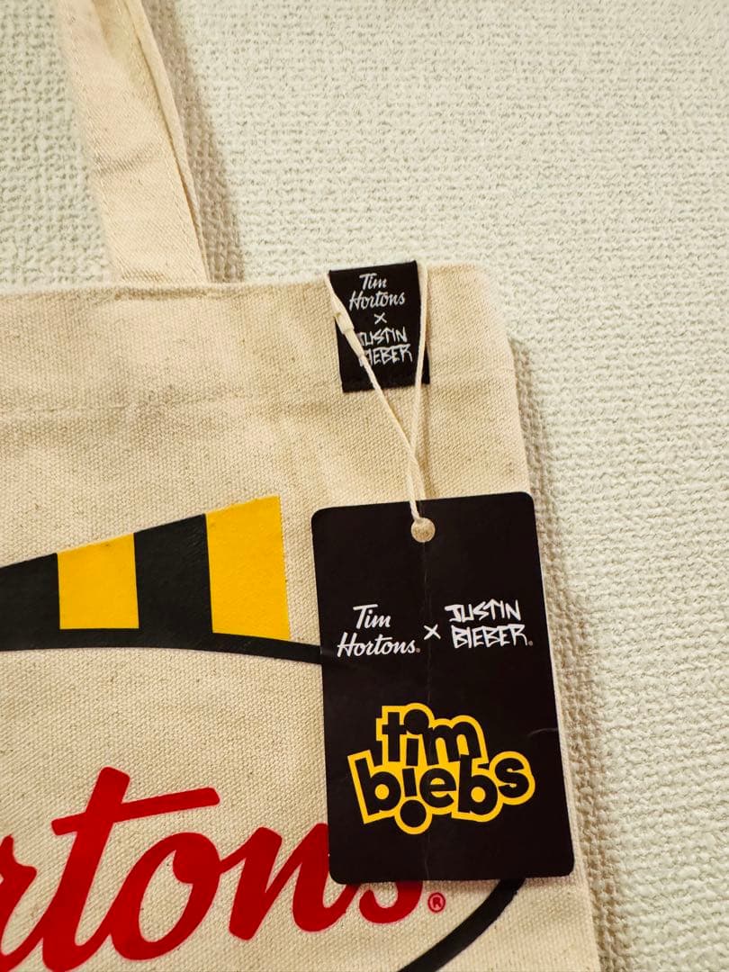 北米限定 ジャスティンビーバー コラボ ティムホートン グッズ トート