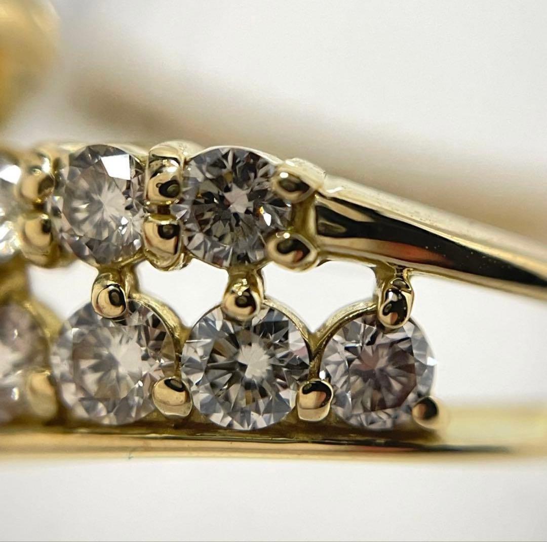 ダイヤ リング ダイヤモンド 0.50ct K18 透かし 指輪 18金 11号