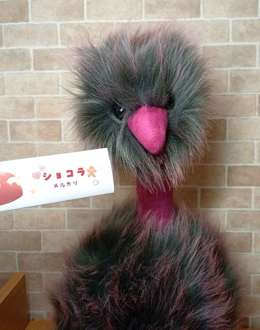  grey pompom ラージ 鳥 絶版 ぬいぐるみ　55cm