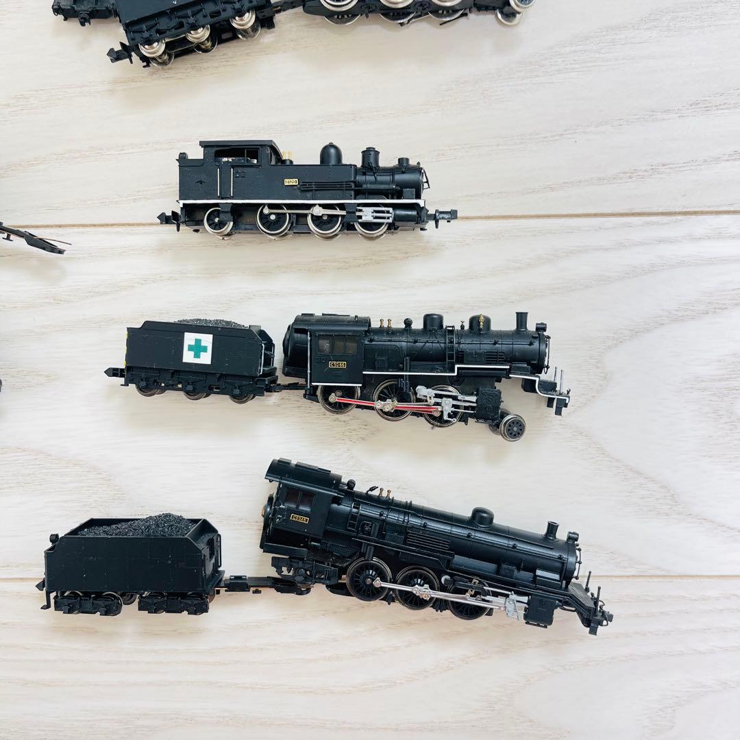 【ジャンク】Nゲージ蒸気機関車（10両）