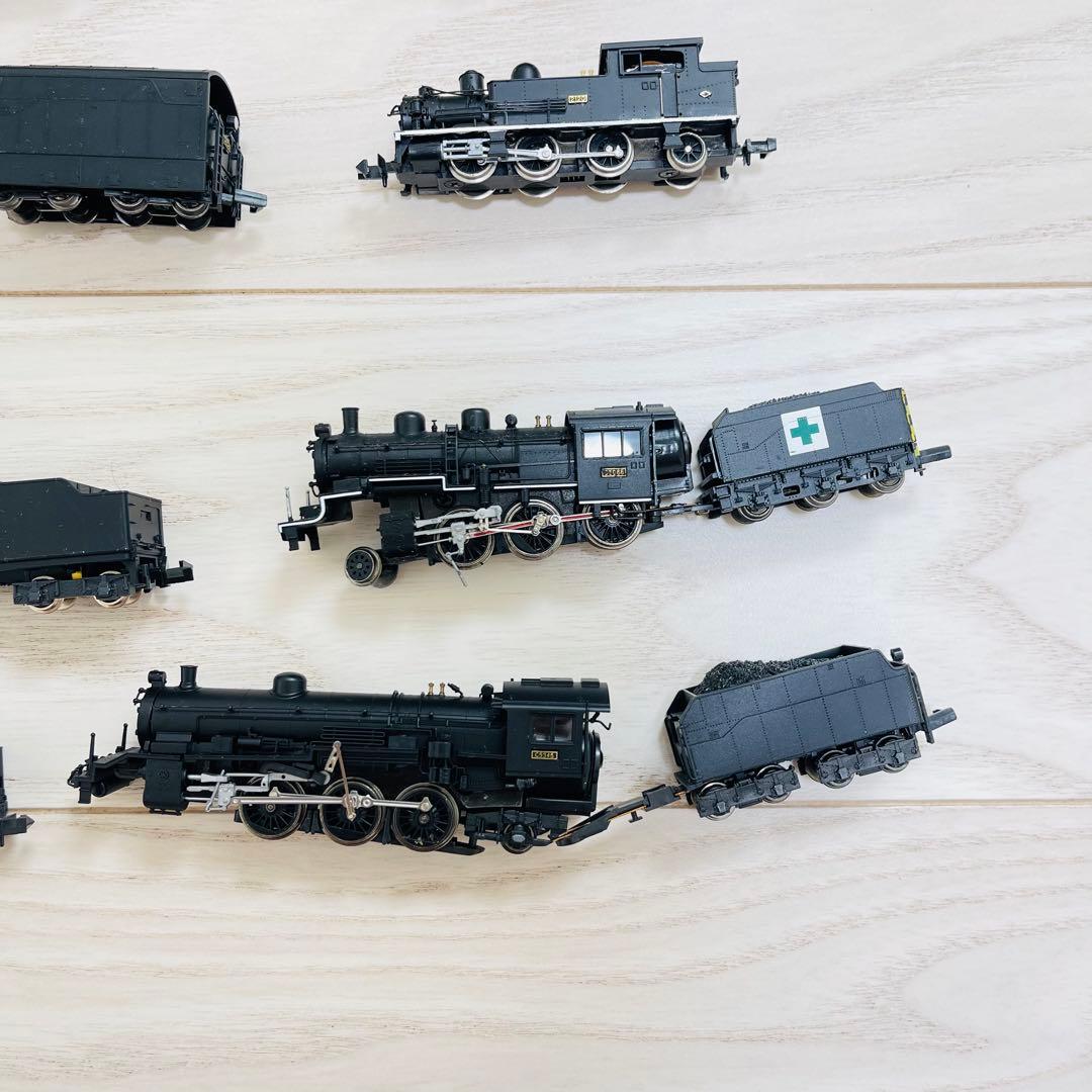 【ジャンク】Nゲージ蒸気機関車（10両）