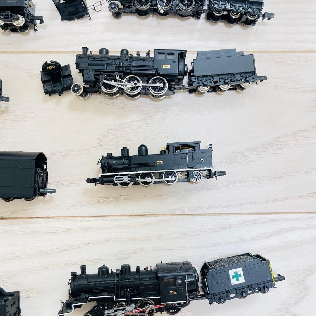 【ジャンク】Nゲージ蒸気機関車（10両）