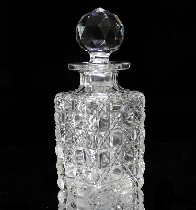 オールド・バカラ 名品 ディアマン・ピエーリー 香水瓶 切子 パフューム