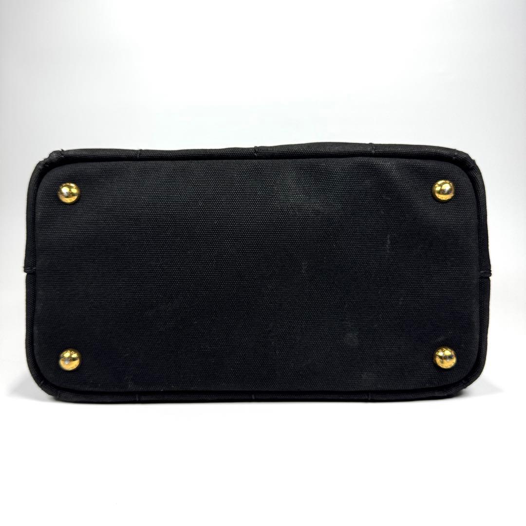 PRADA カナパ S 2way ショルダー付 黒 ハンドバッグ