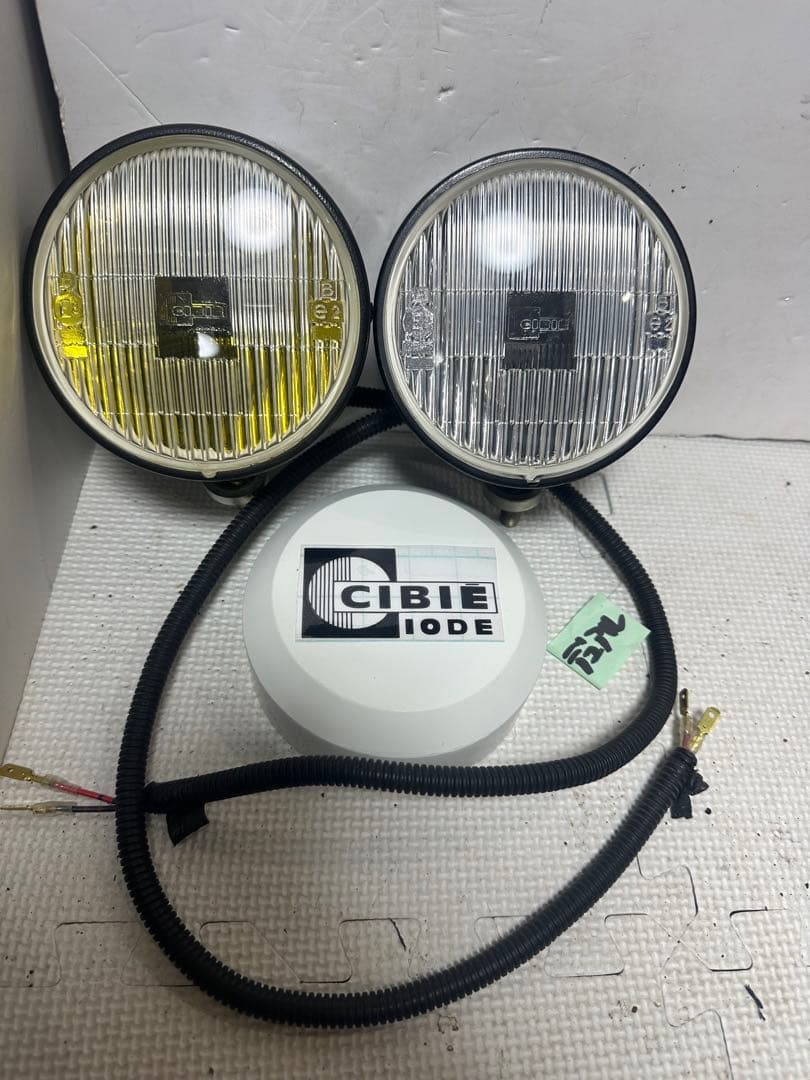 当時物デュアルカウル用CIBIEフォグランプ/ライトカバー付シビエ 当時