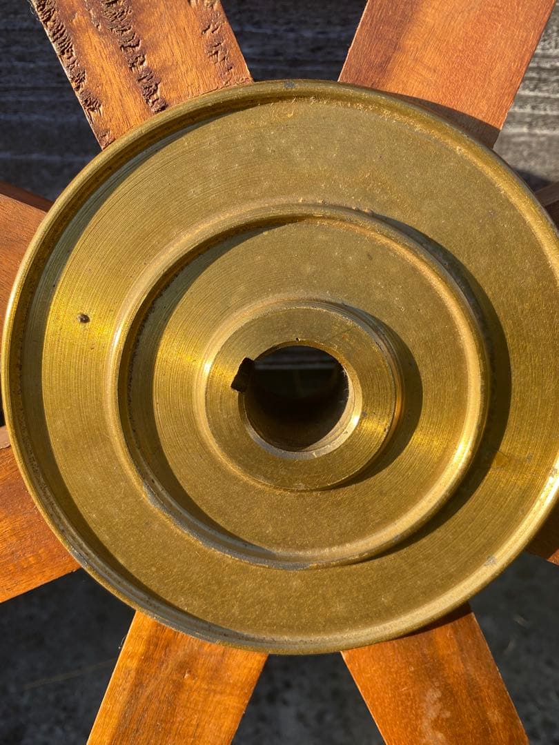 木製 舵輪 デザイン 直径約66cm 全体約90cm 木製 舵輪 デザイン 直径約