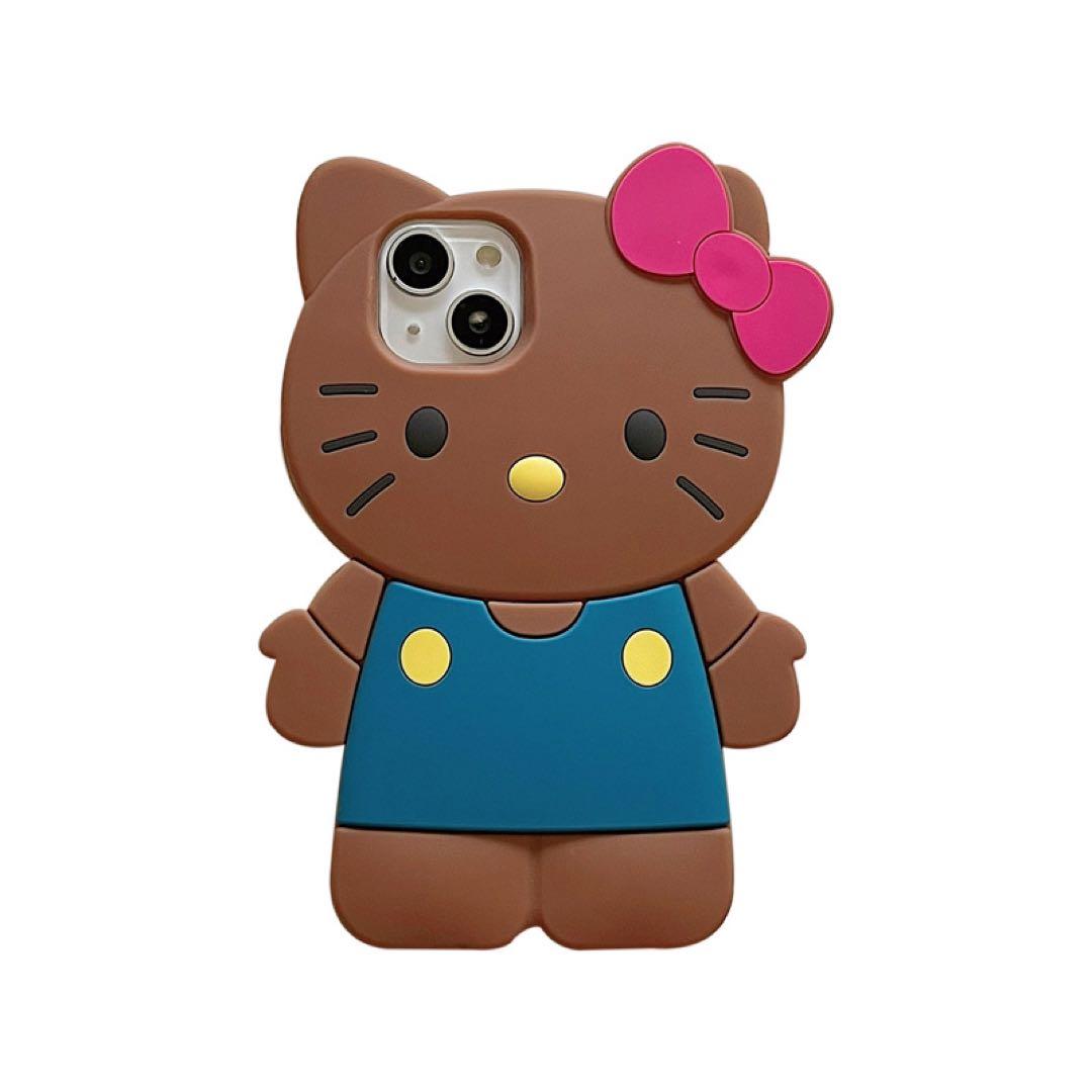 iPhone 12/13/14ケーススマホケースハローキティ日焼けキティちゃん
