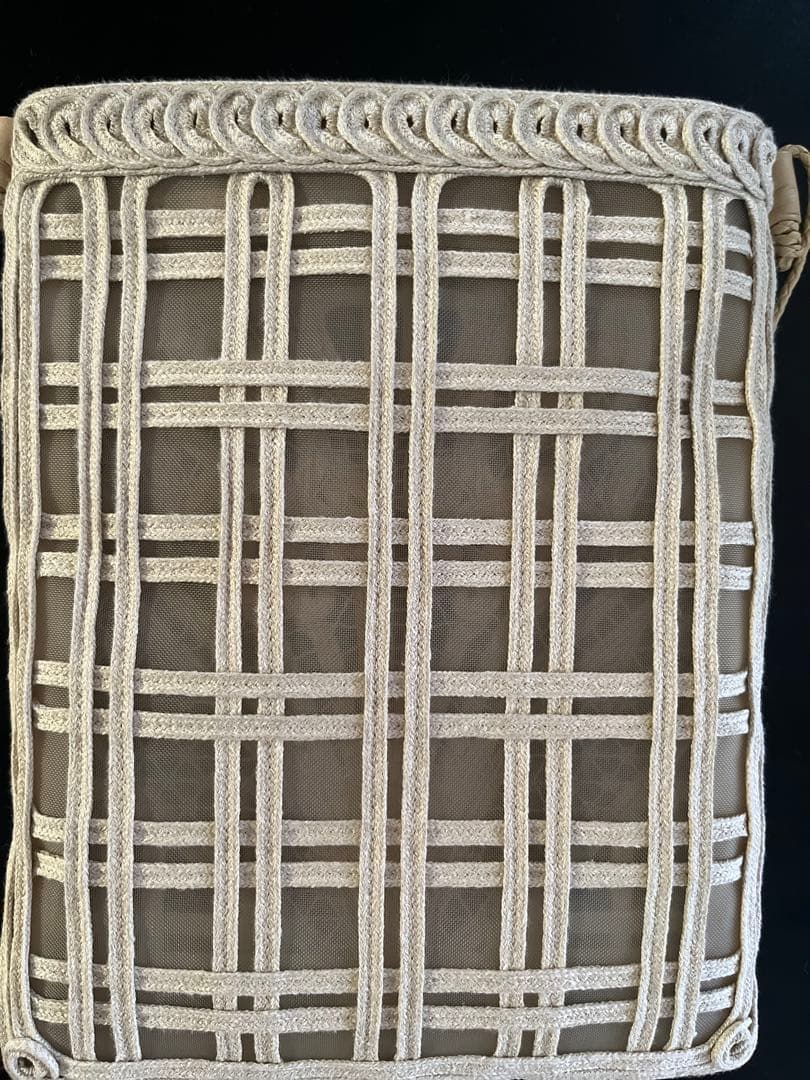 バッグ mame / Cording Embroidery Pouch / beige