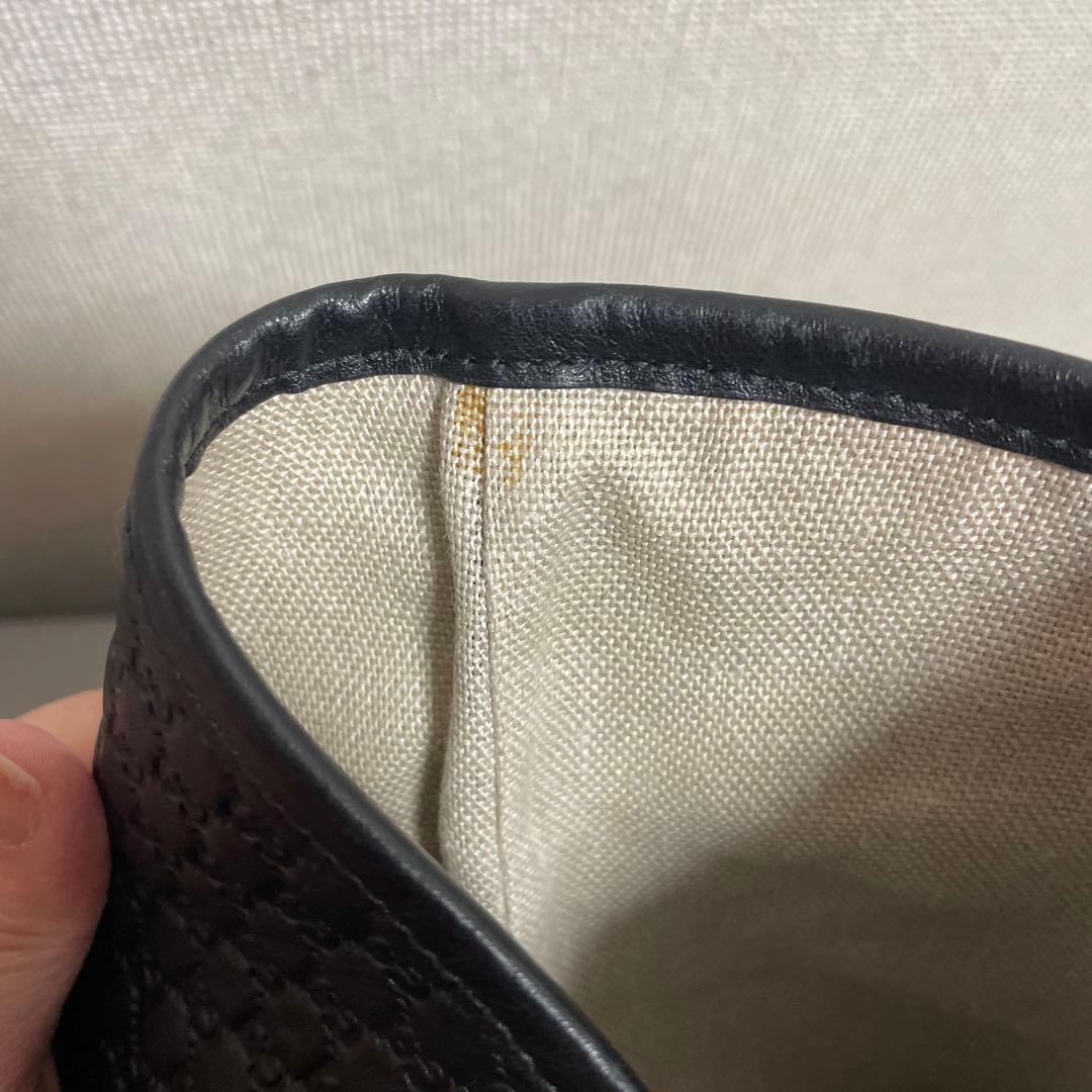 GUCCI グッチ バッグ 肩掛け GG柄 A4収納 ゴールド金具 シマレザー