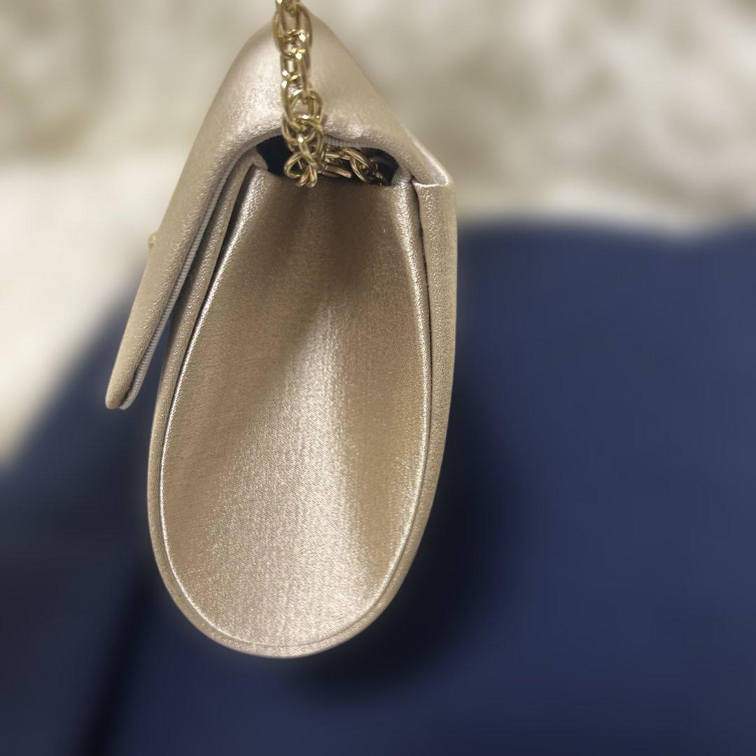 【未使用級】現行　岩佐（SHINCA）　メロウ　サンドベージュ　パーティーバッグ